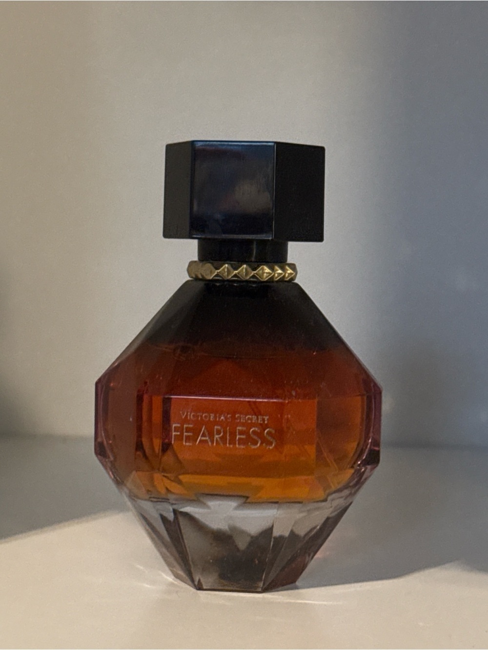 Victoria's Secret Fearless Amber & Black Perfume Bottle